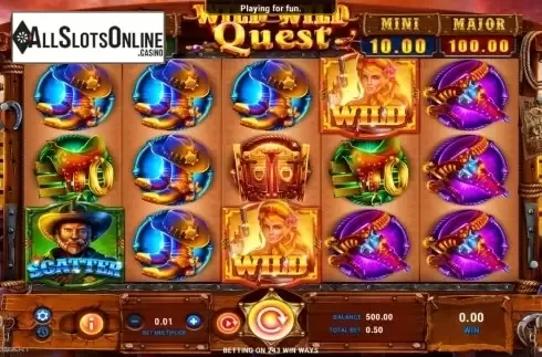 Reel Screen. Wild Wild Quest from GameArt