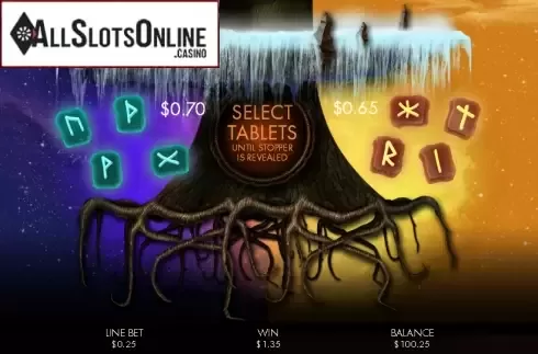 Bonus game screen 1. Yggdrasil: The Tree of Life Slots from Genesis