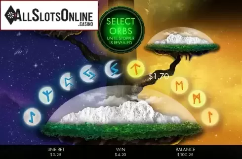 Bonus game screen 2. Yggdrasil: The Tree of Life Slots from Genesis