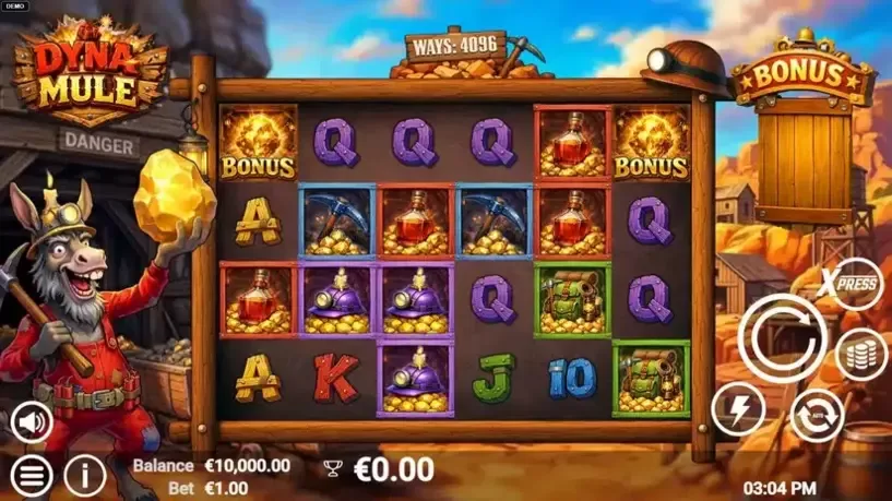 Dyna Mule slot screenshot 
