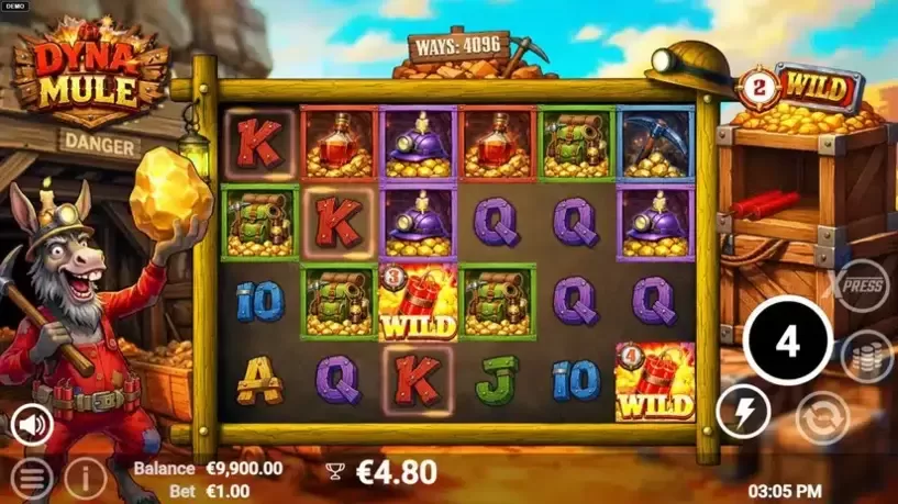 Dyna Mule slot screenshot 