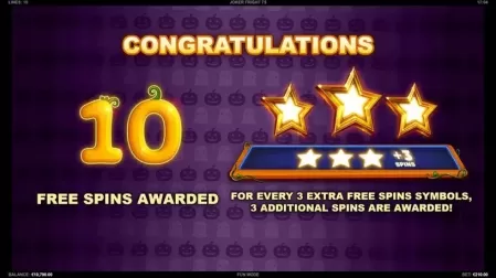 Joker Fright 7s slot screenshot 2
