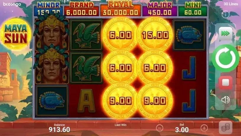 Maya Sun slot screenshot 3