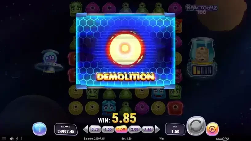 Reactoonz 100 slot screenshot 3
