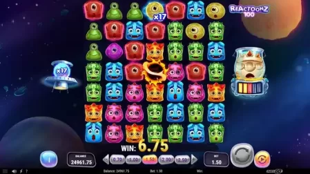 Reactoonz 100 slot screenshot 5