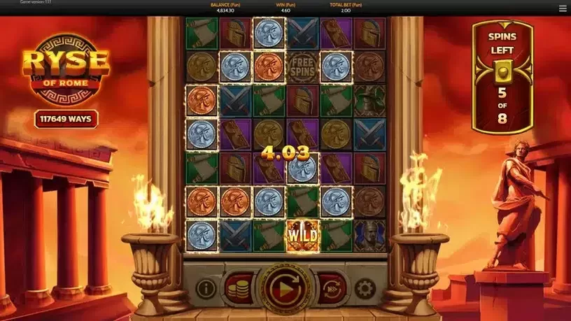 Ryse of Rome slot screenshot 