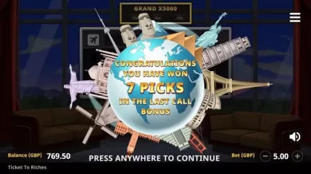 Ticket to Riches slot screenshot 5