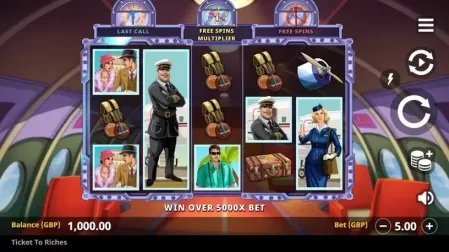 Ticket to Riches slot screenshot 1