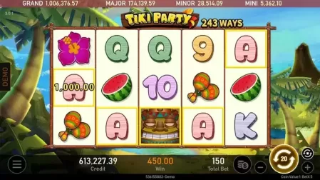 Tiki Party slot screenshot 3