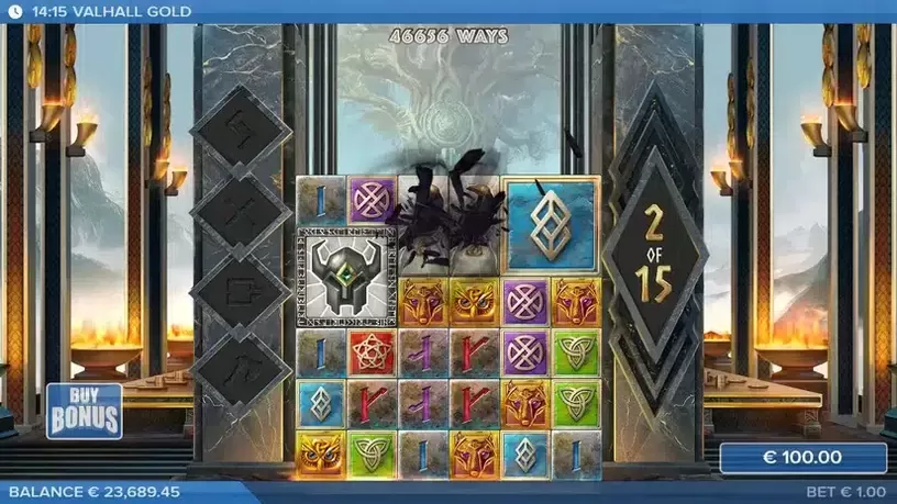Valhall Gold slot screenshot 3