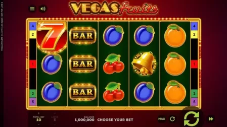 Vegas Fruits slot screenshot 1