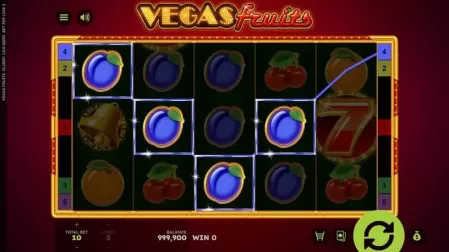 Vegas Fruits slot screenshot 2