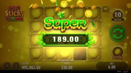 Wild Sticky Clover slot screenshot 1