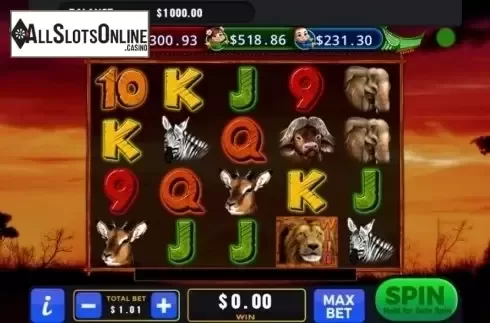 Game Screen. 101 Lions from GMW