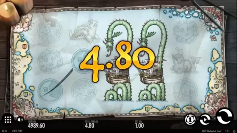 1429 Uncharted Seas slot screenshot 2