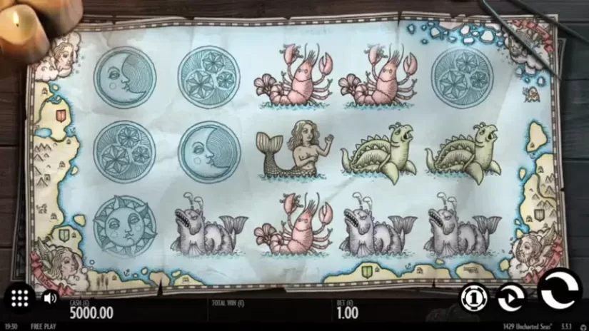 1429 Uncharted Seas slot screenshot 1
