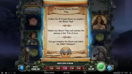 15 Crystal Roses A Tale of Love slot screenshot 5