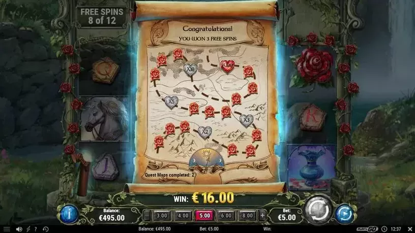 15 Crystal Roses A Tale of Love slot screenshot 3