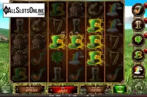 Win Screen. 1st of the Irish from Red Rake