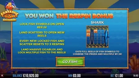4 Fantastic Fish Gigablox slot screenshot 3