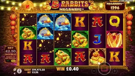 5 Rabbits Megaways slot screenshot 2