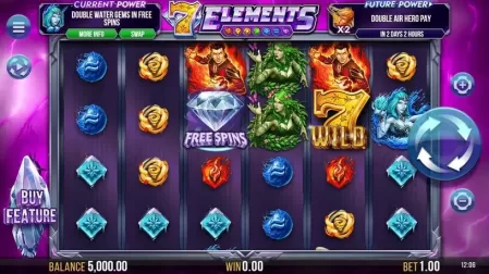 7 Elements slot screenshot 1