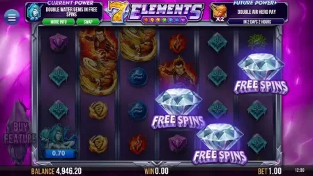 7 Elements slot screenshot 3
