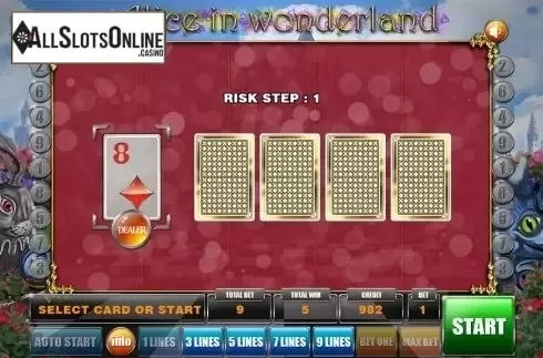 Gamble game . Alice from GameX