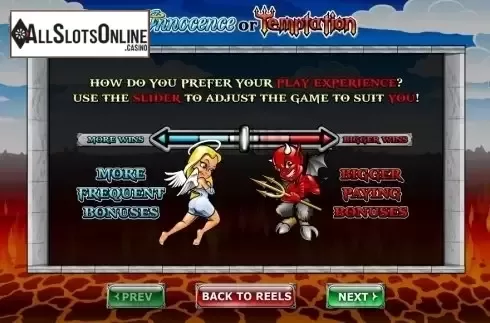 Paytable 1. Angel or Devil  from Ash Gaming