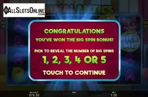 Free Spins Win Screen 2