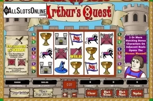 Reel Screen. Arthur's Quest from Amaya
