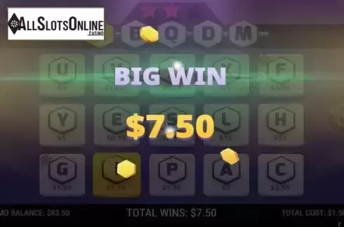 Big Win screen