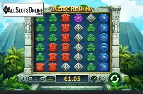 Win Screen . Aztec Respin from Skywind Group