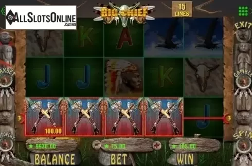 Screen5. Big Chief from Booming Games