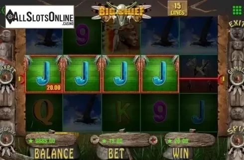 Screen6. Big Chief from Booming Games
