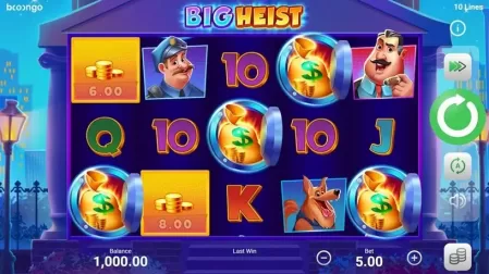 Big Heist slot screenshot 1