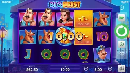 Big Heist slot screenshot 3