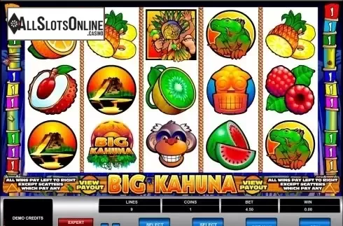 Screen3. Big Kahuna from Microgaming