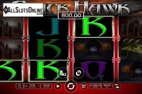 Win Screen. Black Hawk from Wazdan