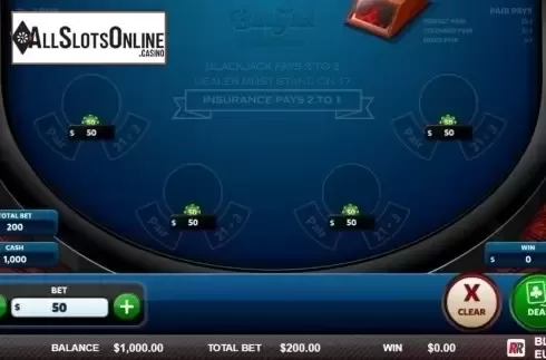 Game Screen 1. Blackjack European (Red Rake) from Red Rake