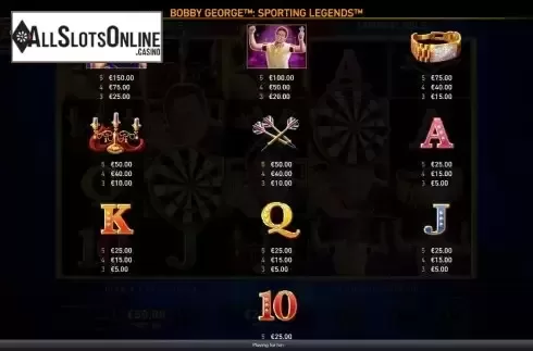 Paytable screen