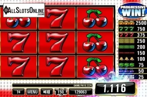 Win Screen 3. Bright 7's from Incredible Technologies
