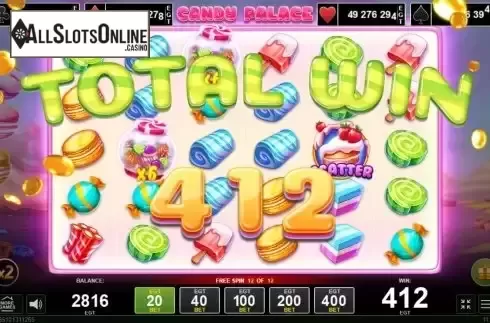 Win Free Spins screen