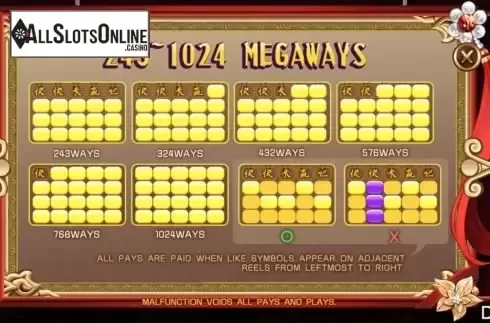 Ways to win screen