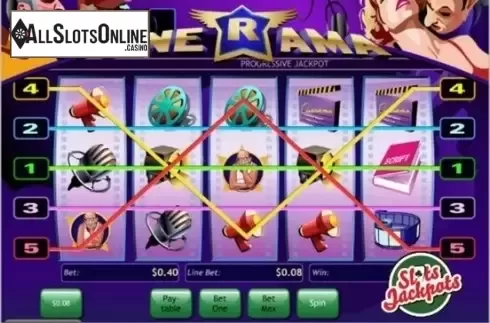 Game Workflow screen. Cinerama from Playtech