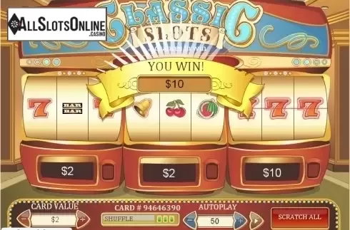 Game workflow 2. Classic Slot Scratch from Playtech