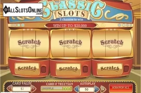 Game workflow. Classic Slot Scratch from Playtech