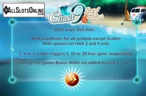 Start Screen. Cloud 9 Surf Bliss from Maverick