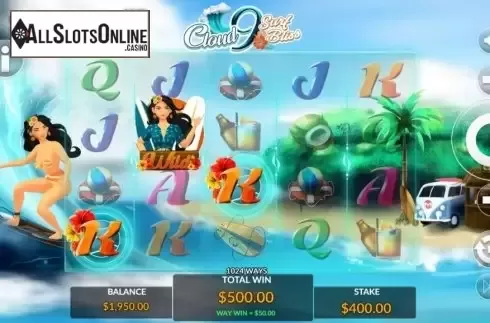 Win Screen 2. Cloud 9 Surf Bliss from Maverick
