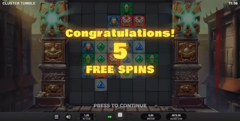Cluster Tumble slot screenshot 3